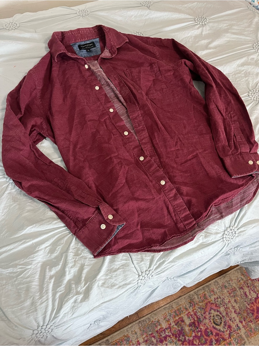 Banana Republic Burgundy Button-Up Shirt